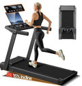 3.0 HP Folding Incline Treadmill with Handrails, LED Display, 300 lb Weight Capacity