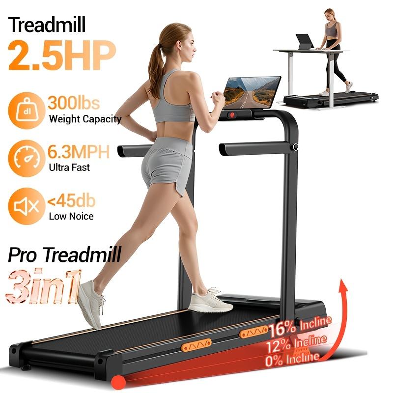 2.5HP Treadmill with 15% Incline, LED Display, and Lightweight Design