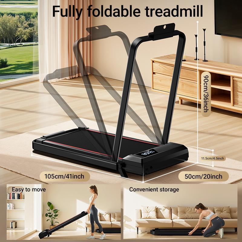 2.5HP Treadmill with 15% Incline, LED Display, and Lightweight Design