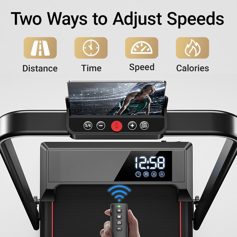 2.5HP Treadmill with 15% Incline, LED Display, and Lightweight Design